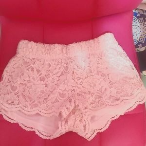 💫Rue 21 Pink lacy short shorts